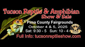 Tucson Reptile & Amphibian Show & Sale Banner